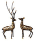 Brass Showpiece Deer Pair Statue With Black Finish 1.575kg